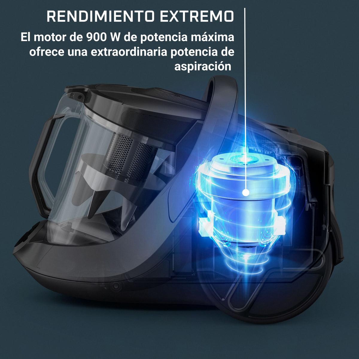 ASPI. TRINEO ROWENTA RO7B11 S/B 900W CYCLONIC