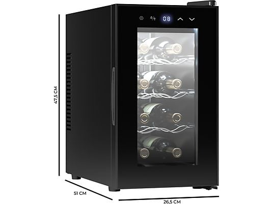 VINOTECA CECOTEC 830 COOLCRYSTAL 8B 02707