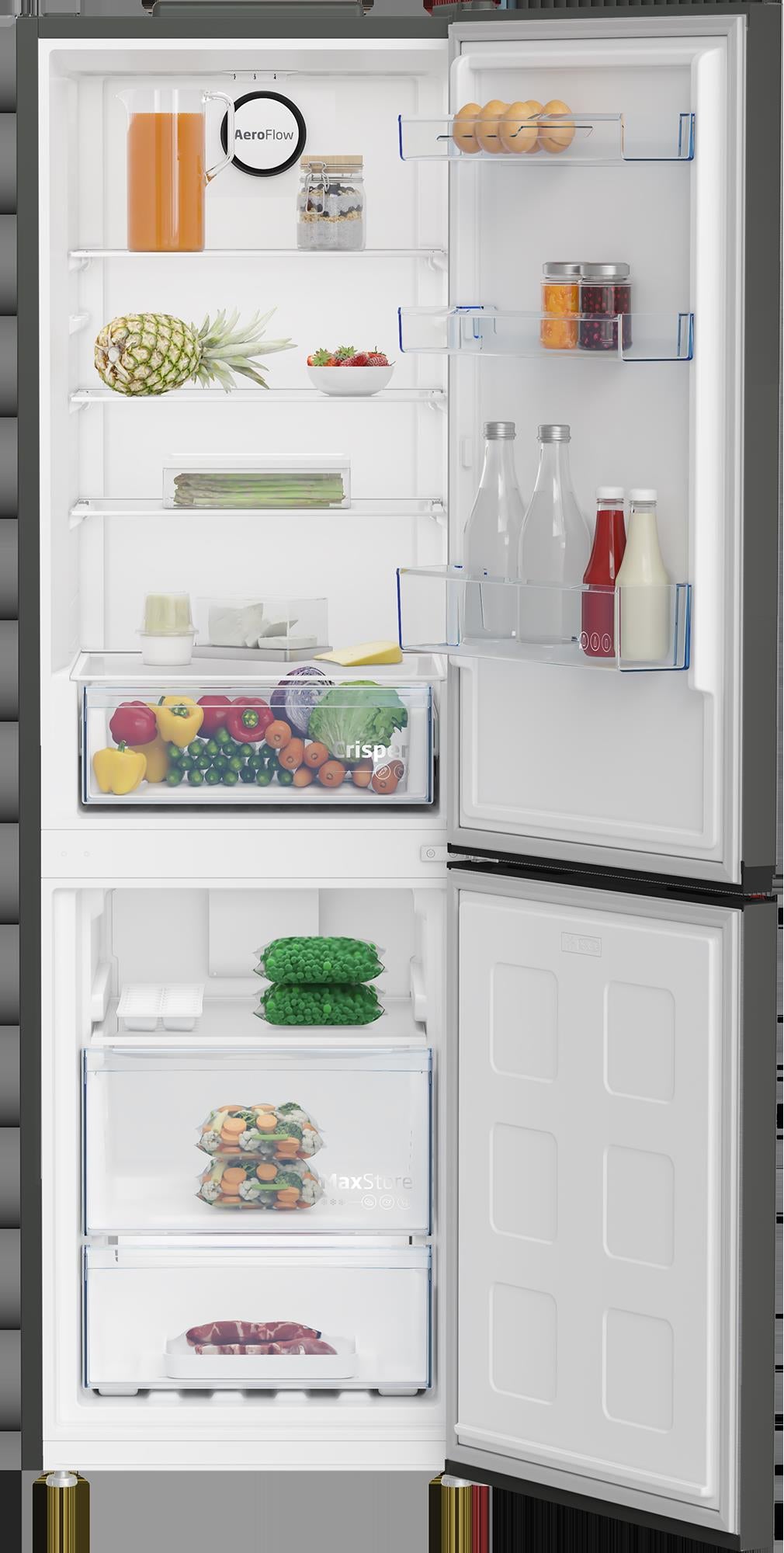 Frigorífico combi Beko B1RCNE364G – organización interior