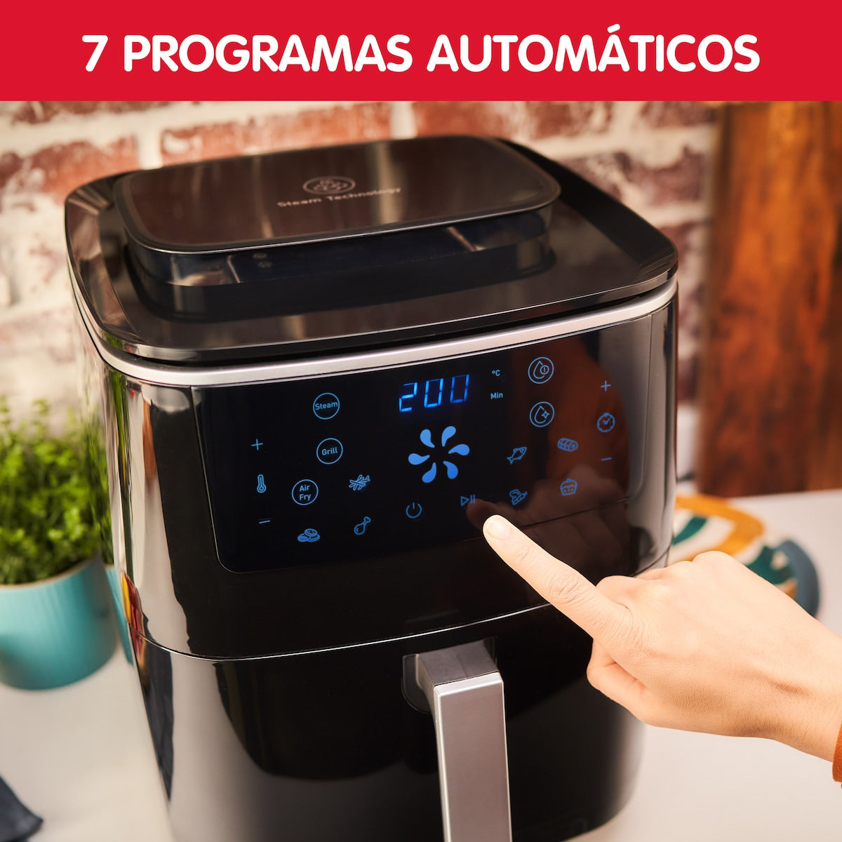 FREIDORA AIRE MOULINEX AL2018 6,5L VAPOR