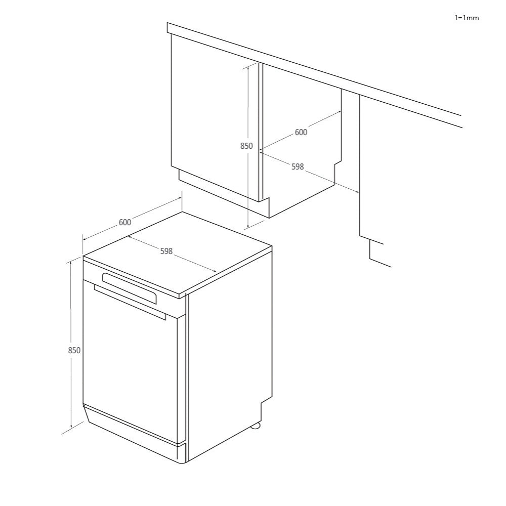 LVJ. HOOVER HF3C7F0X 5P 13C 47Dba INOX