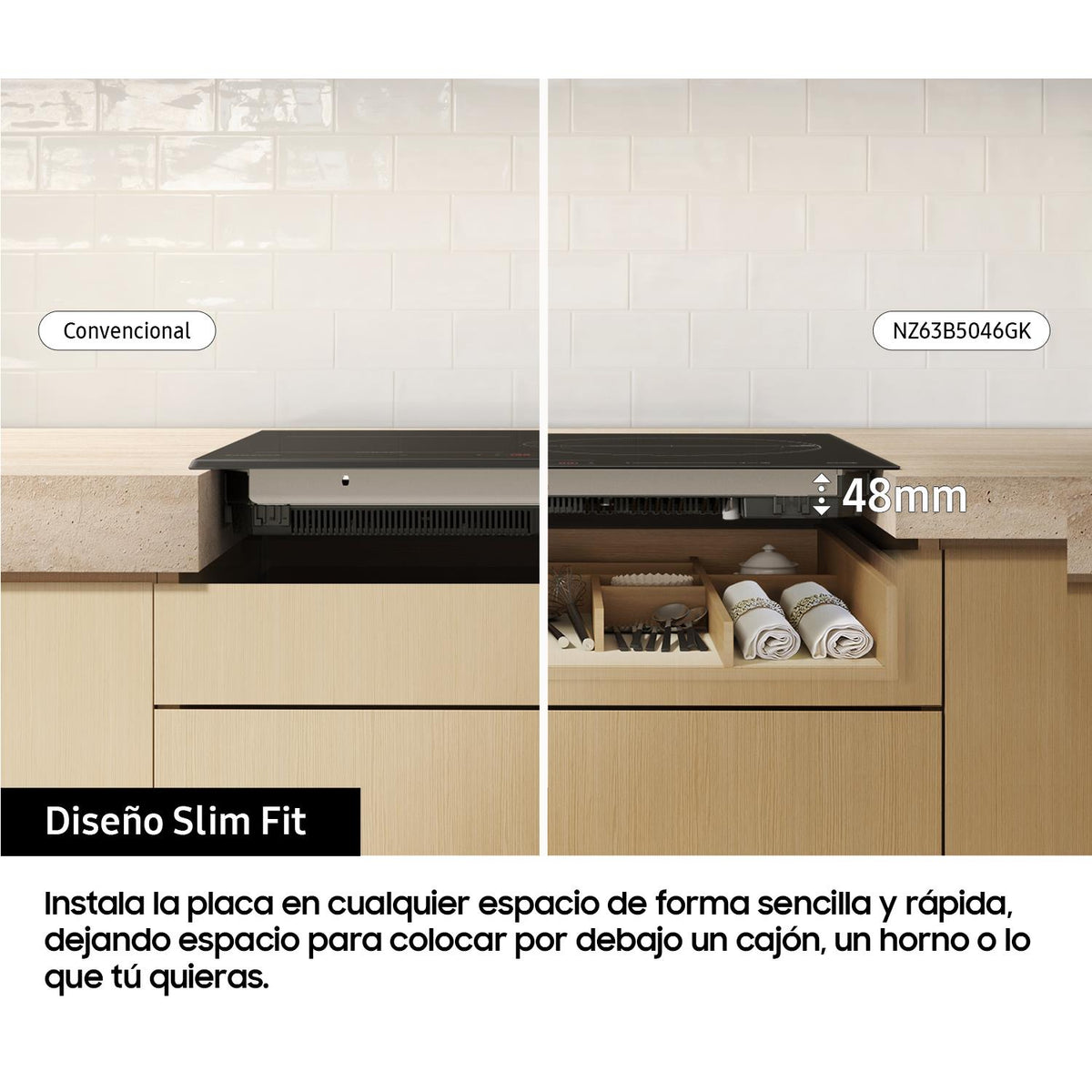 Samsung NZ63B5046GK/U1 – instalación integrada