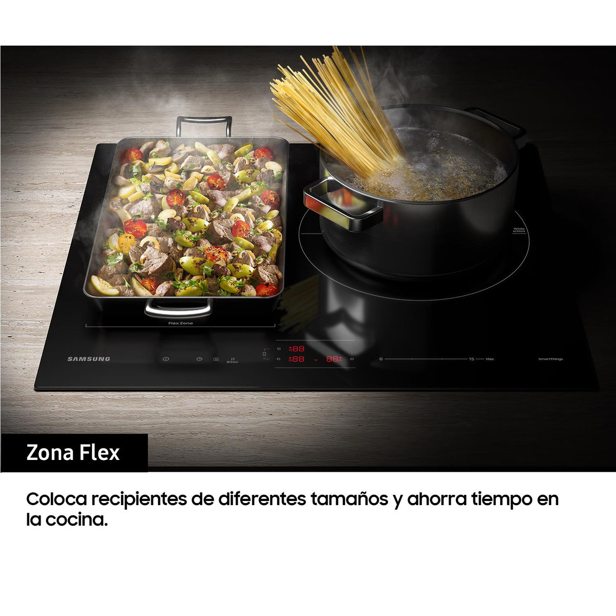 Samsung NZ63B5046GK/U1 – vista de cocción