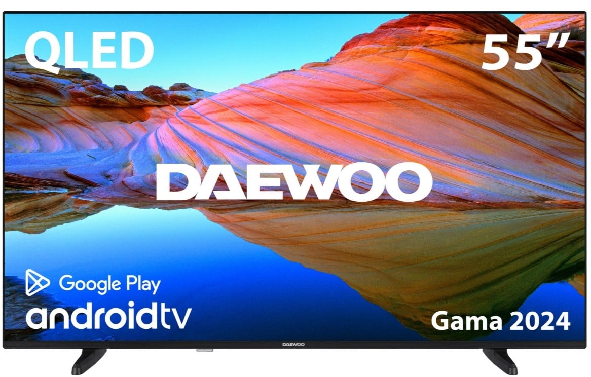 TV DAEWOO 55" 55DM62QA UHD QLED ANDROIDTV ALLM