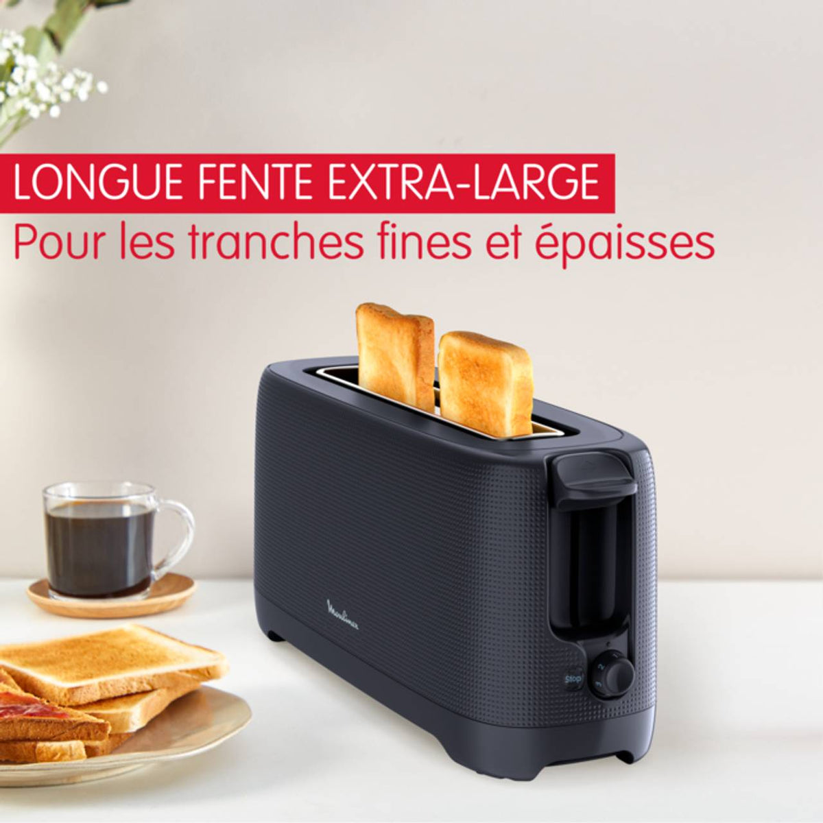 TOST. MOULINEX LS2M0810 1R LARGA NEGRO