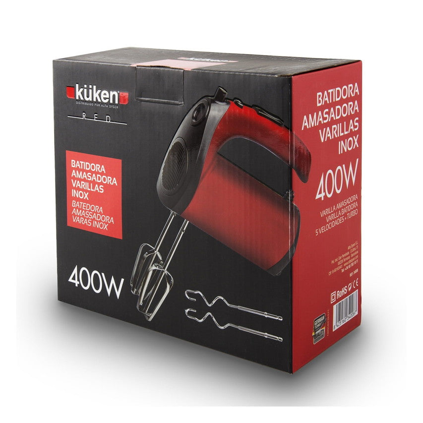 BATID. AMASADORA KUKEN 34008 400W VINTAGE RED