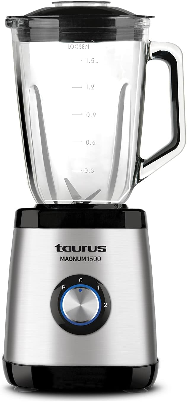 BATID. VASO TAURUS MAGNUM 1500W 1,5L V/C INOX