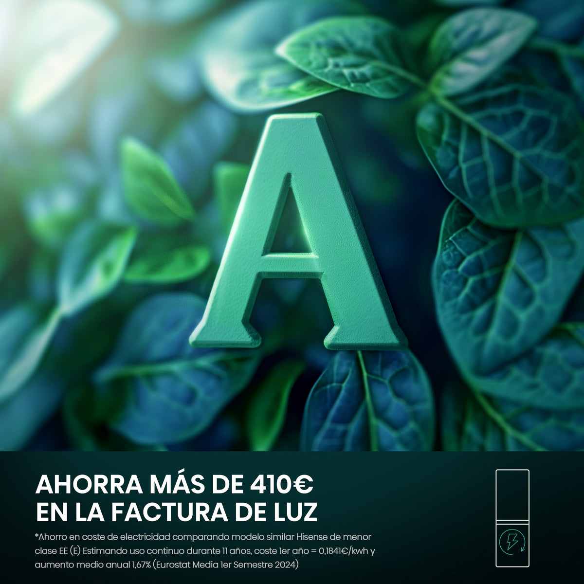 Hisense RB440N4ACA – vista frontal y acabado inox