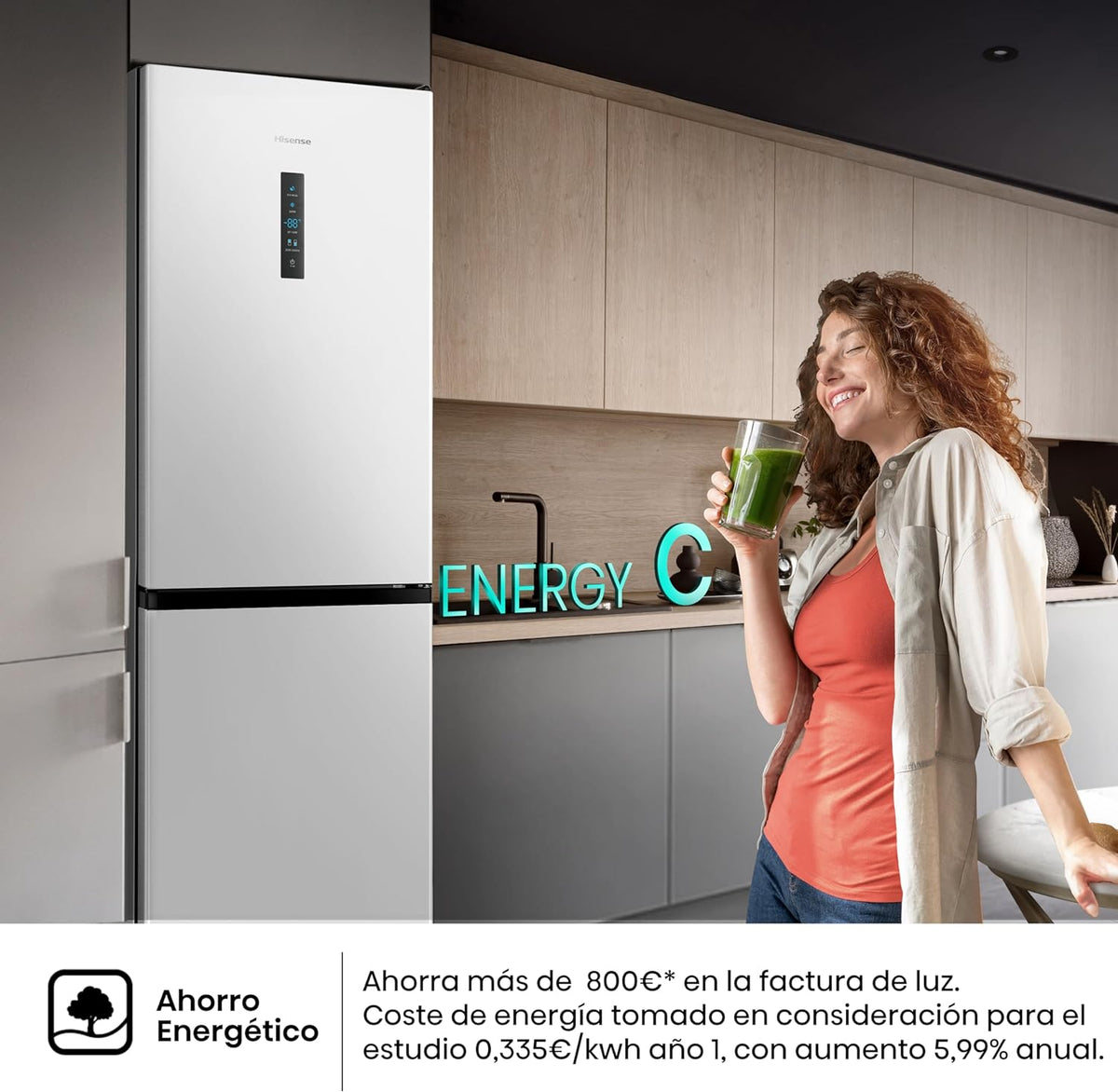 Hisense RB390N4BWC – detalle de conservación y equipamiento