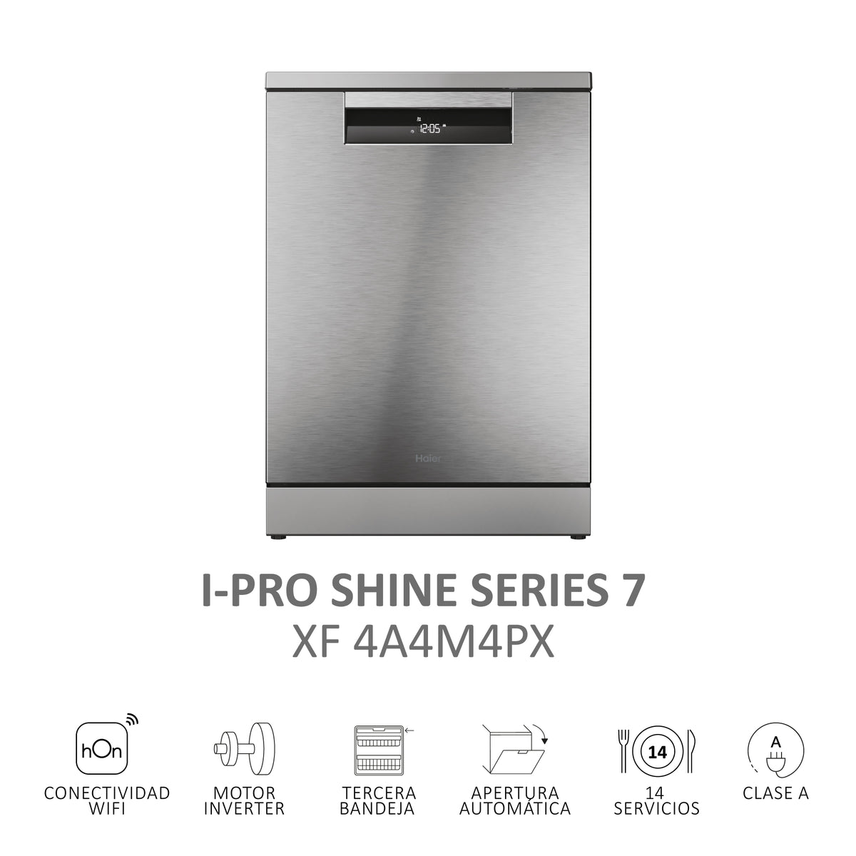 LVJ. HAIER XF4A4M4PX 3ªB 10P 14C 44DB DSP INOX WIF