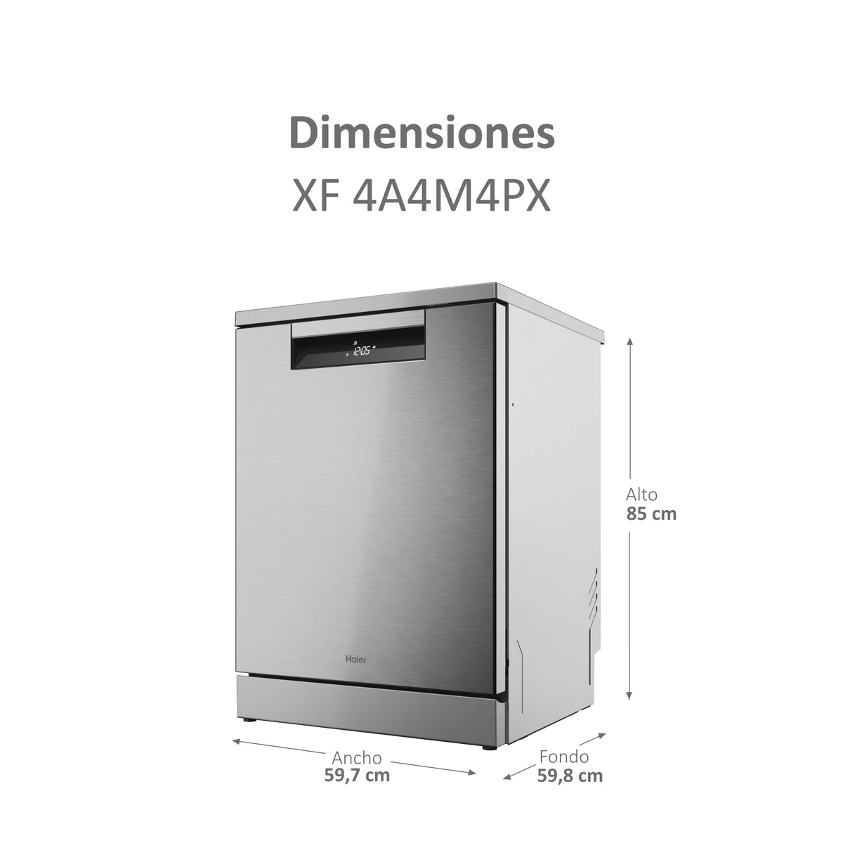 LVJ. HAIER XF4A4M4PX 3ªB 10P 14C 44DB DSP INOX WIF