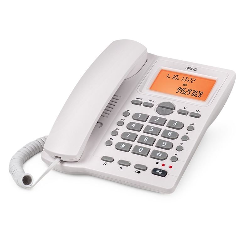 TELEFONO GONDOLA SPC 3612B BIPIEZA SOBREMESA BLANC