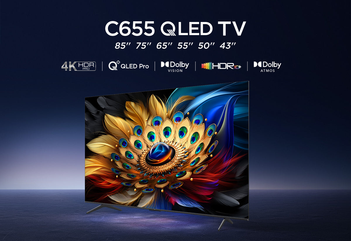 TV TCL 55" 55C655 UHD QLED GOOGLETV ONKYO SOUND