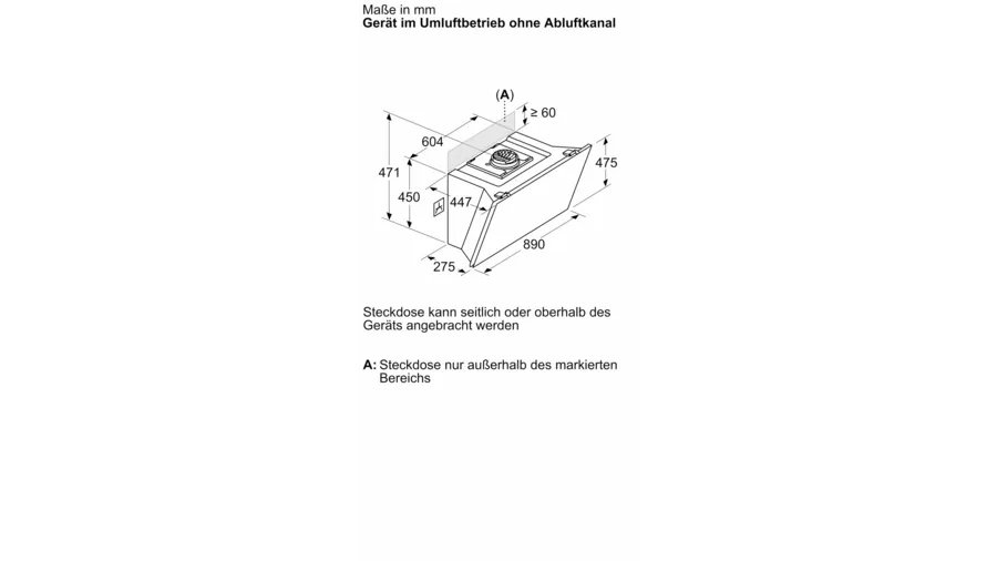 CAMP. BOSCH DWK91LT60 90CM 1007m3h A+