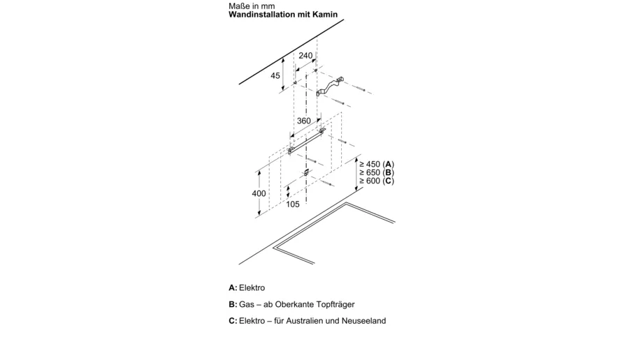 CAMP. BOSCH DWK91LT60 90CM 1007m3h A+