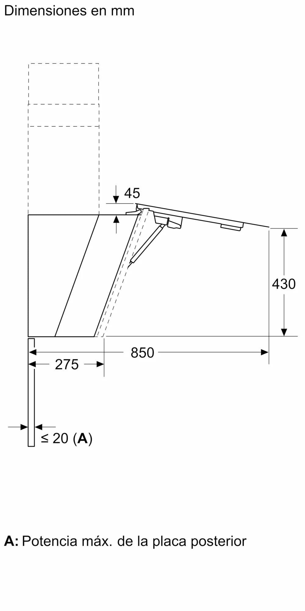 CAMP. BOSCH DWK91LT60 90CM 1007m3h A+