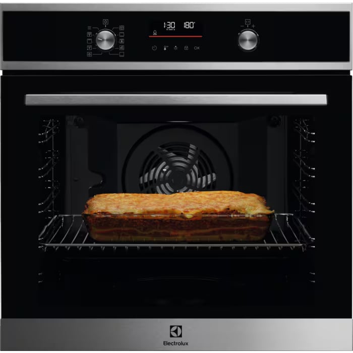 HORNO ELECTROLUX EOF6P46VX0 72L PIRO INOX/NEGRO