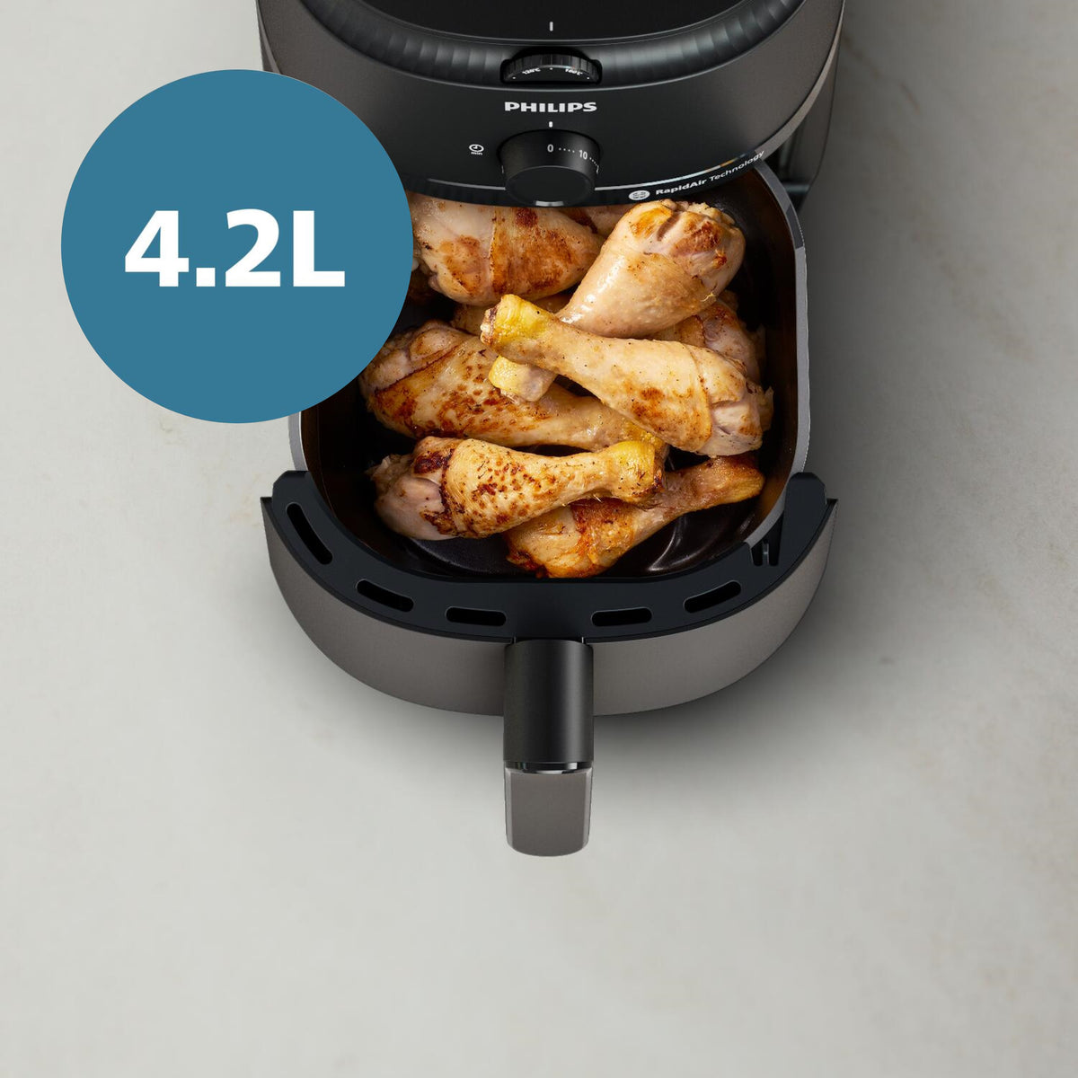 FREIDORA AIRE PHILIPS NA120/00 4,1L 1500W MULTICK