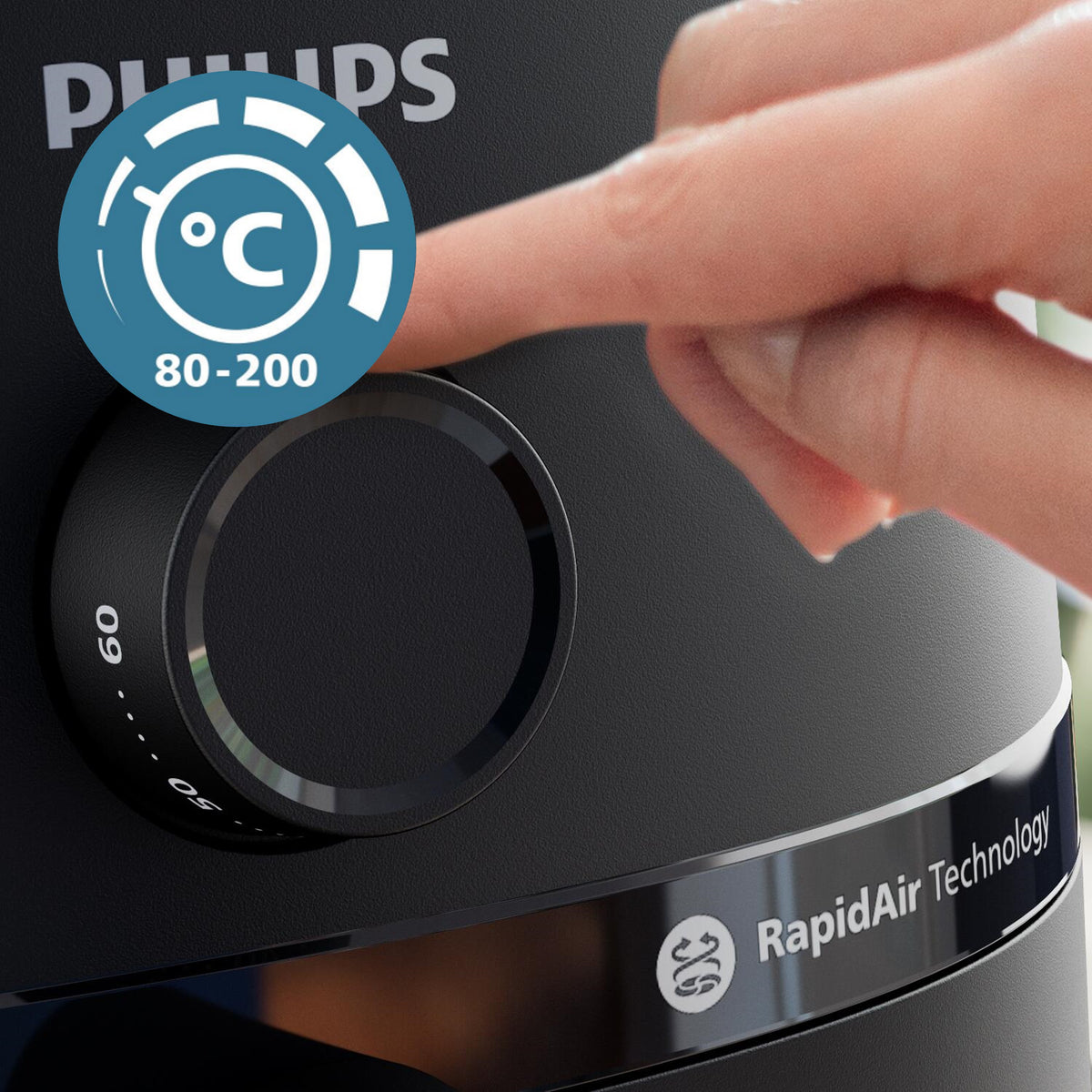 FREIDORA AIRE PHILIPS NA120/00 4,1L 1500W MULTICK
