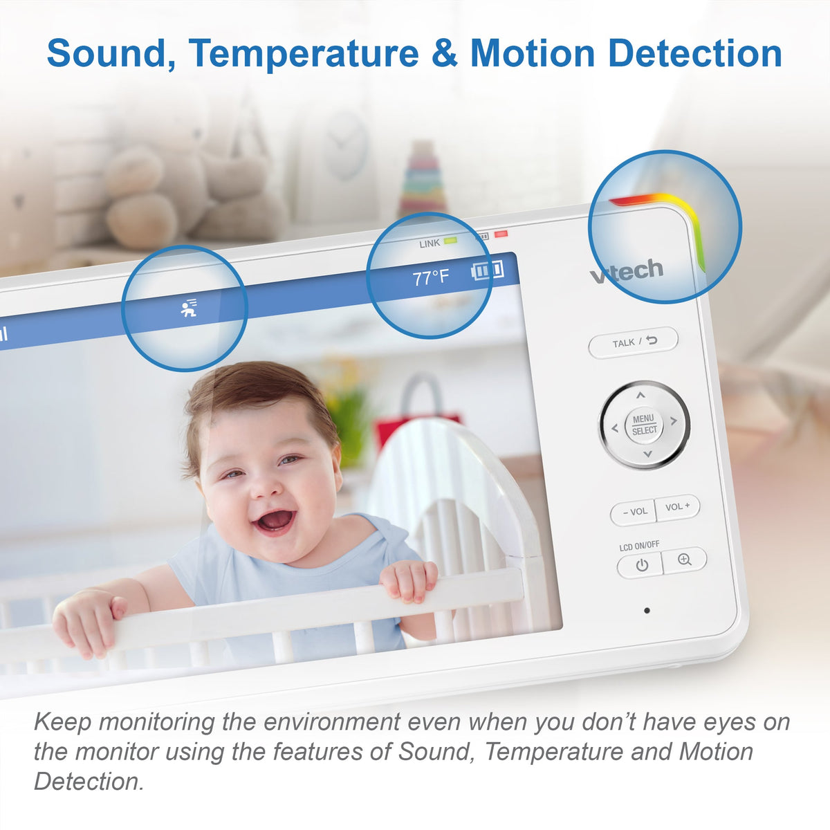 VIGILA BEBES VTECH RM7766HD 7"+CAMARA MOTOR+WIFI