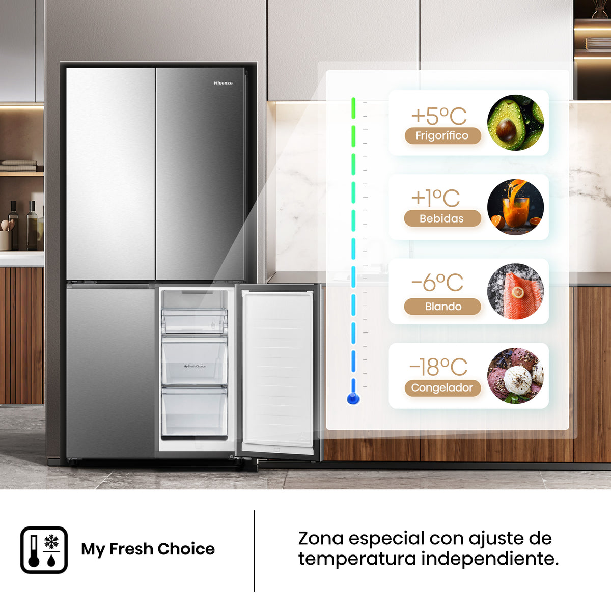 Hisense RQ5P470SEIE – distribución interior y cajones