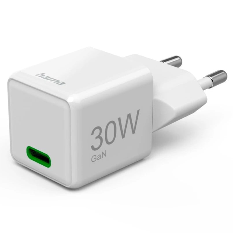 CARGADOR HAMA 00201982 1XUSB C DE 30W BLANCO