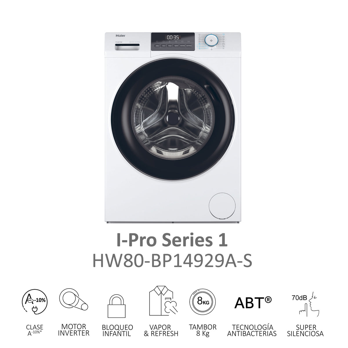 LVD. HAIER HW80BP14929AS 8K 1400R BCA ABT STEAM