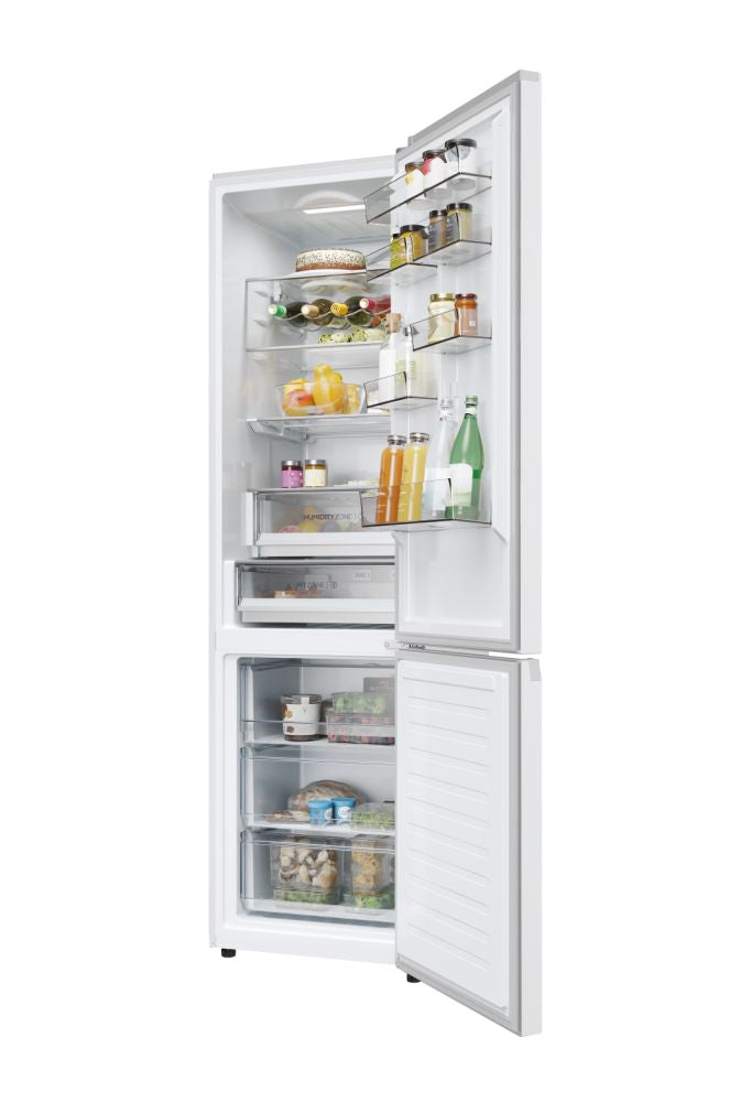 Frigorífico combi Haier HDPW5620CNPW – interior con puertas abiertas