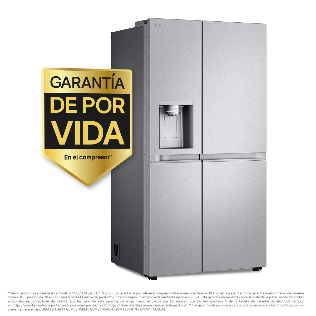 FRI. LG GSLE91MBAC 179x91 635L INOX DISP METALF