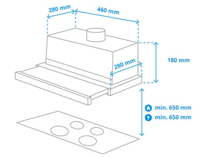 CAMP. SAMSUNG NK24M1030ISUR 60CM 392m3h 61dB