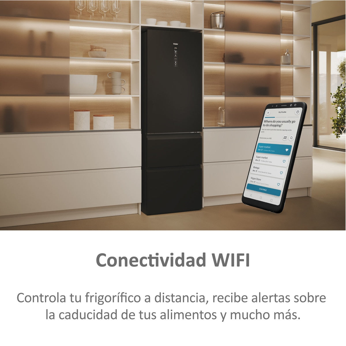Frigorífico combi Haier HTW5618DNPT, imagen complementaria 7