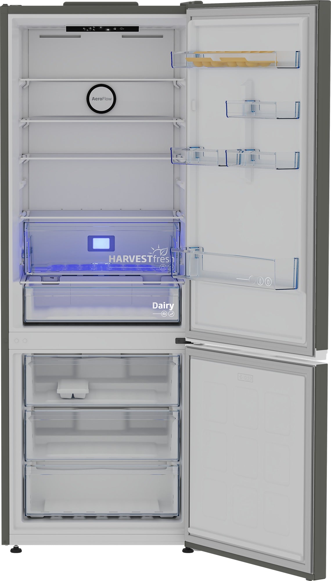 Frigorífico combi Beko B3RCNE564HG – detalle interior