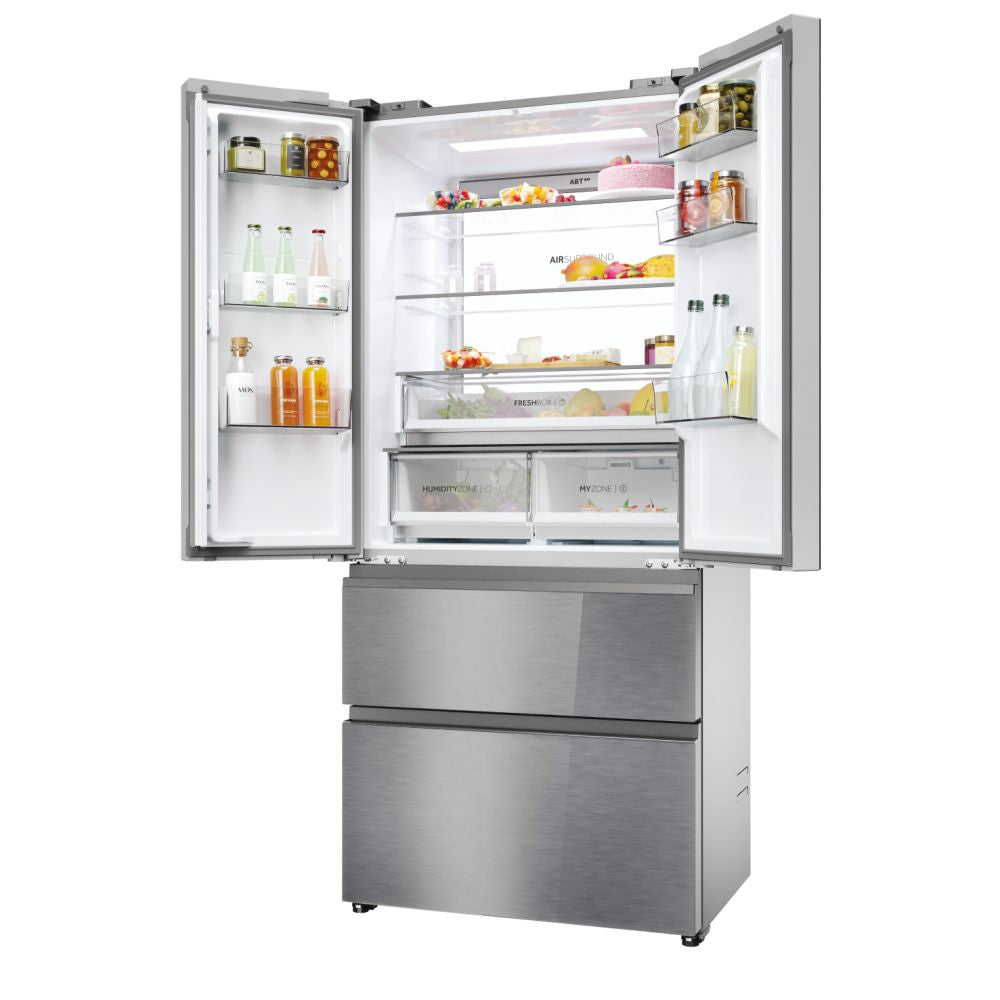 FRI. HAIER HFR7819ENGC 190x83x64 FD NF DISP INOX