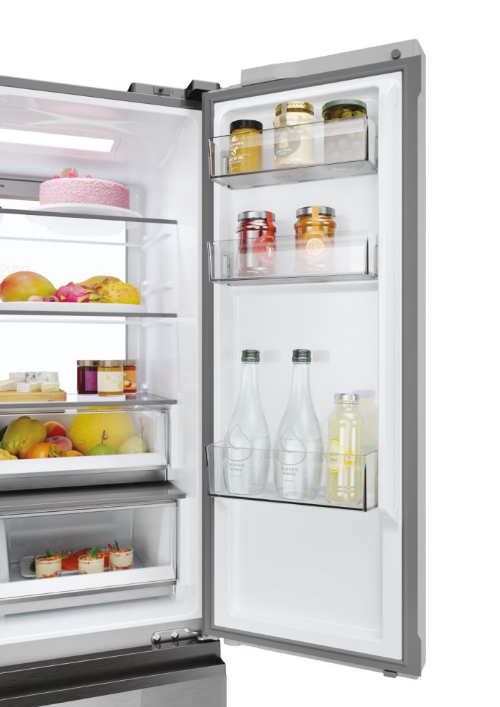 FRI. HAIER HFR7819ENGC 190x83x64 FD NF DISP INOX