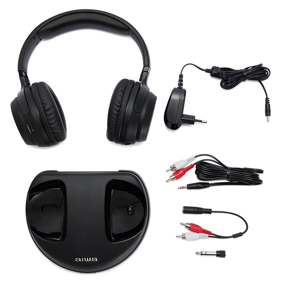 AURICULARES AIWA TV RF WHF880 NEGRO