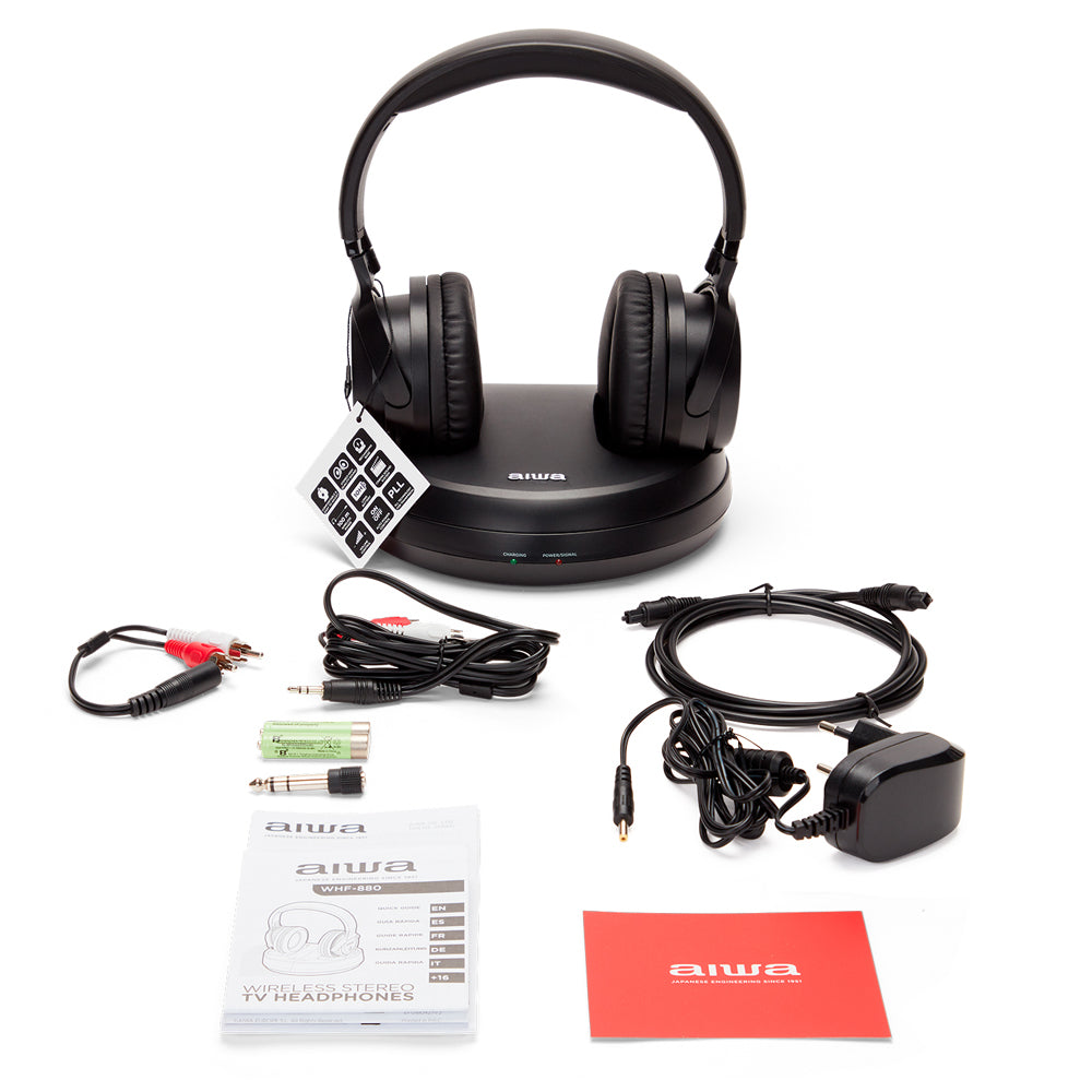 AURICULARES AIWA TV RF WHF930D DIGITAL BLACK