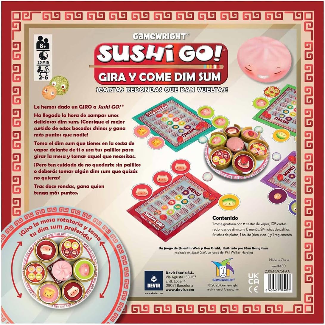 JGO. DE MESA DEVIR SUSHI GO GIRA Y COME DIM SUM