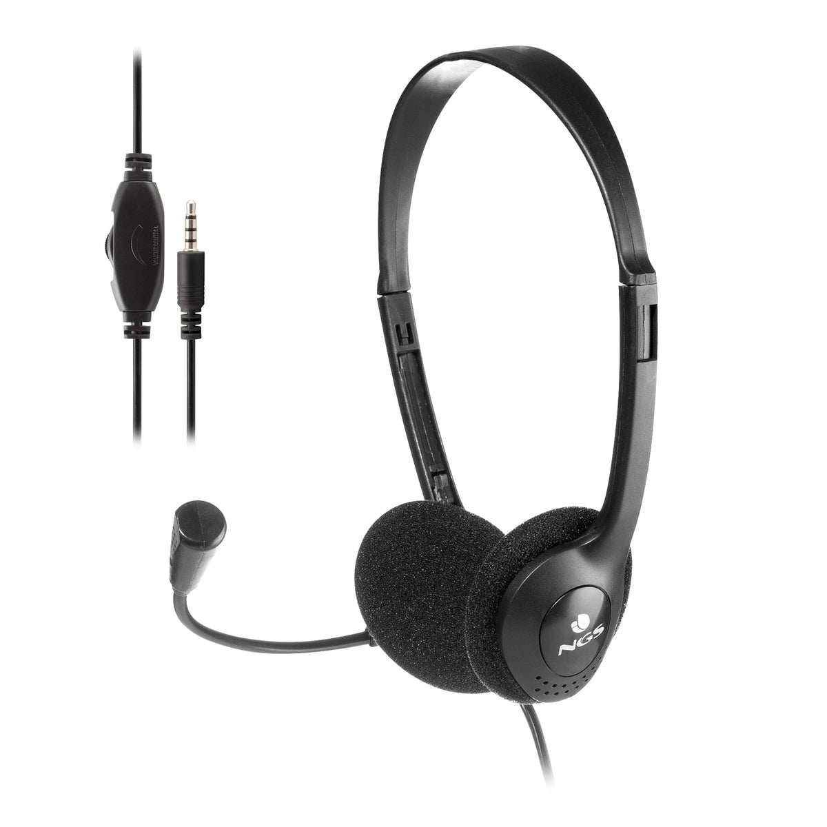 AURICULAR CON MICROFONO NGS Y CONTROL DE VOLUMEN