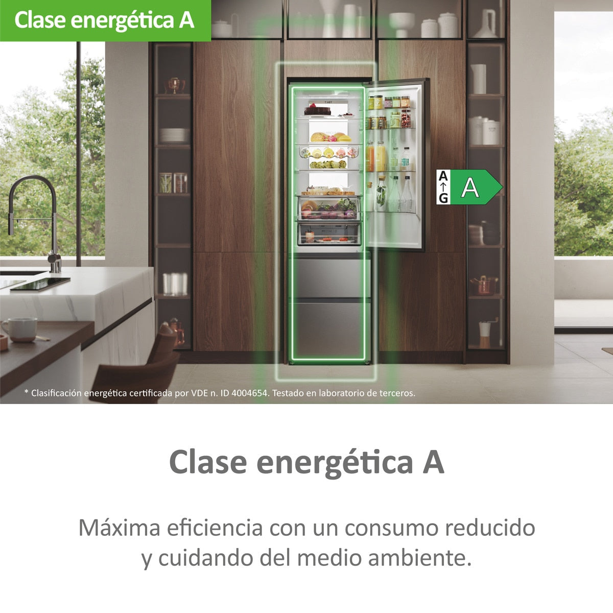 Frigorífico combi Haier HTW7620ANMG – vista lateral del frigorífico