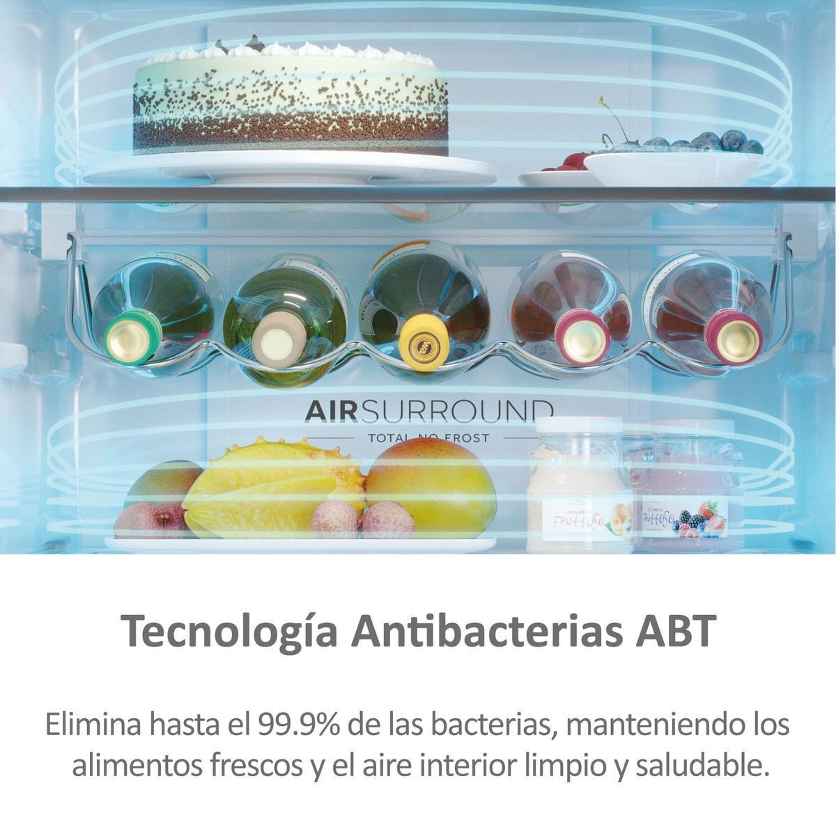 Frigorífico combi Haier HTW7620ANMG – acabado y diseño exterior