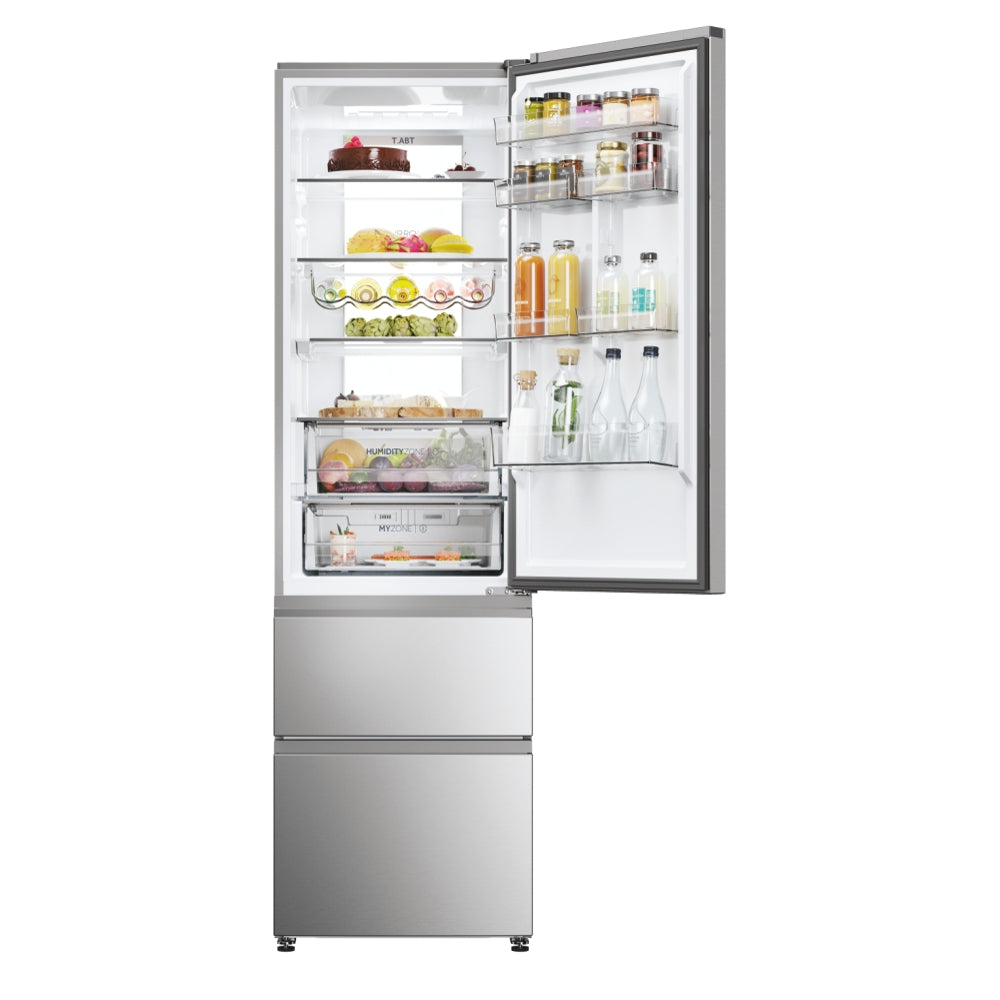 Frigorífico combi Haier HTW7620ANMG – detalle de estantes