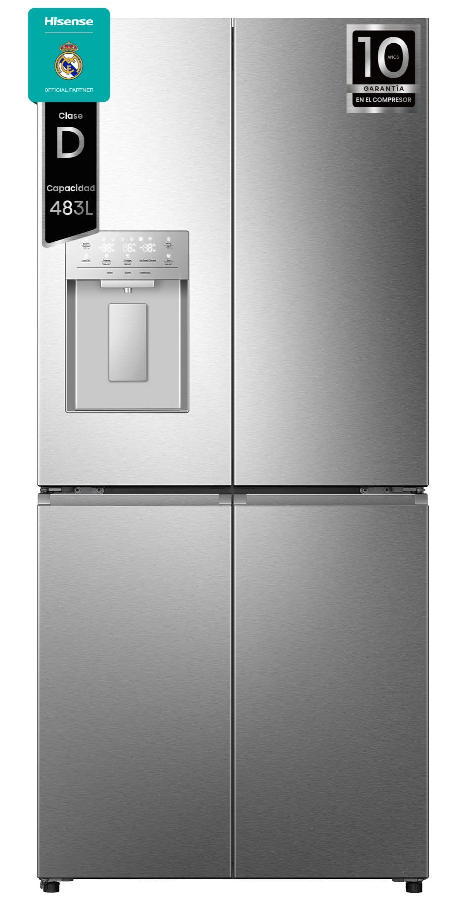 Frigorífico Hisense RQ5P470SYID 4 puertas inox – portada