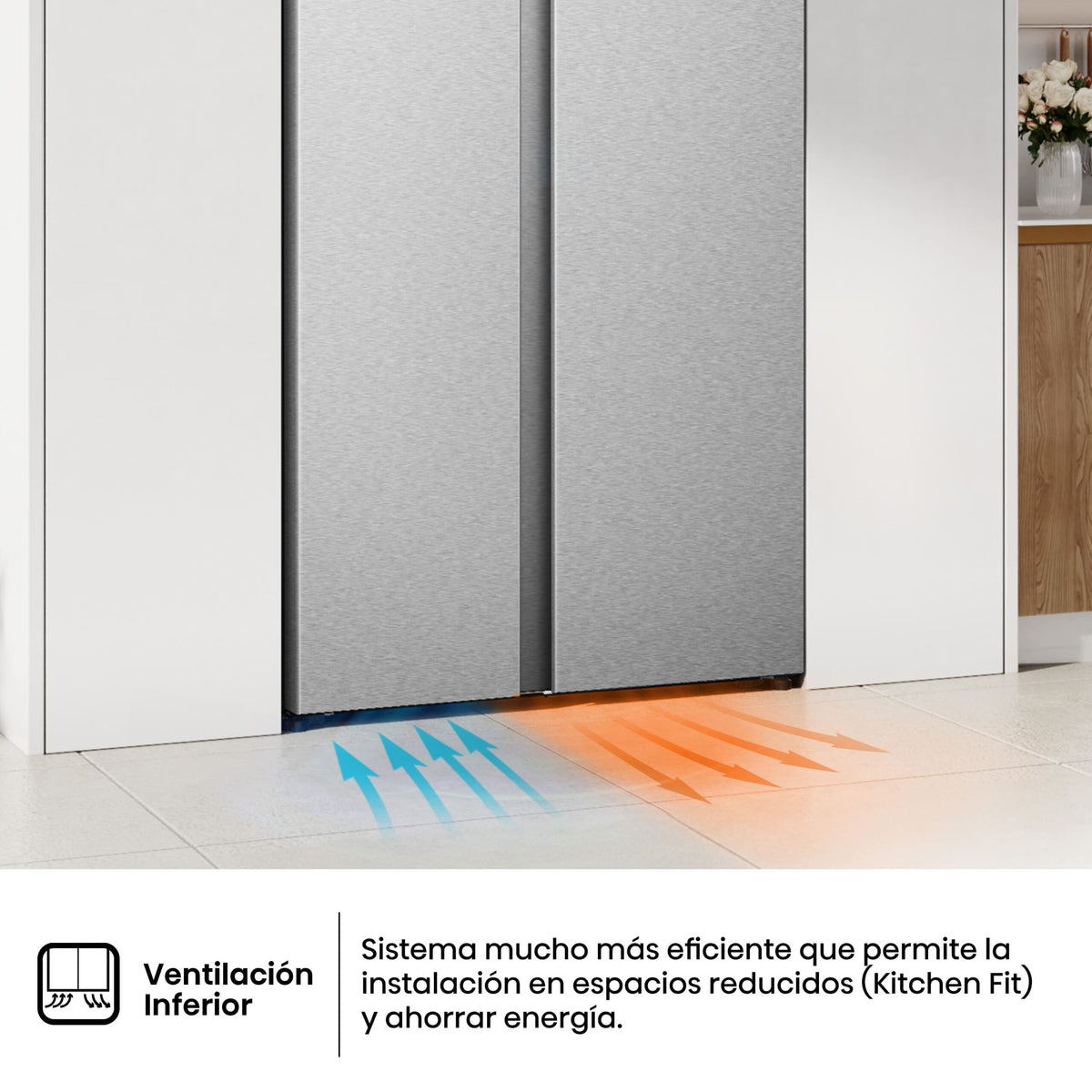 Hisense RS3P538NAIE – tecnología KitchenFit