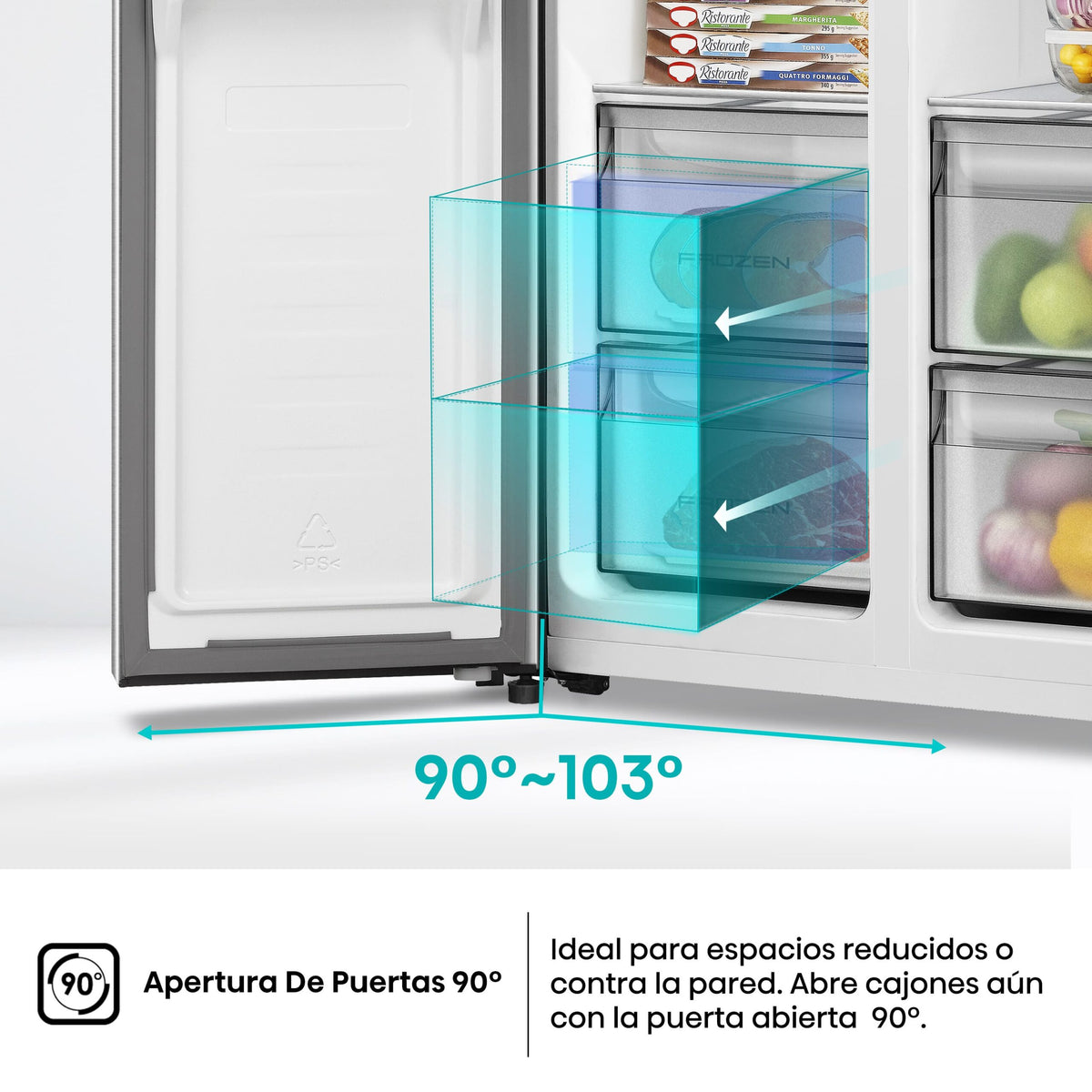 Hisense RS3P538NAIE – Metal-Tech Cooling