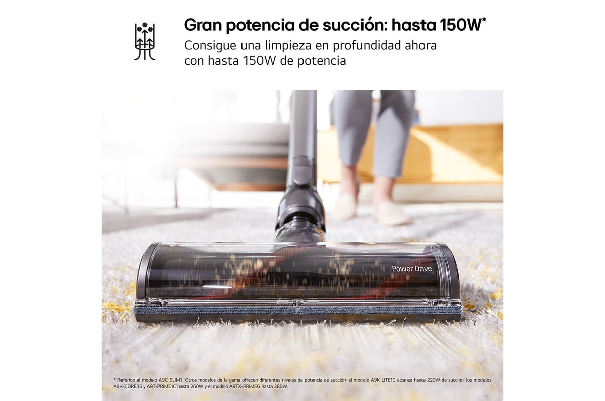 ASPI. ESCOBA LG A9C-SLIM1C 25,9V 150W CICLONICO