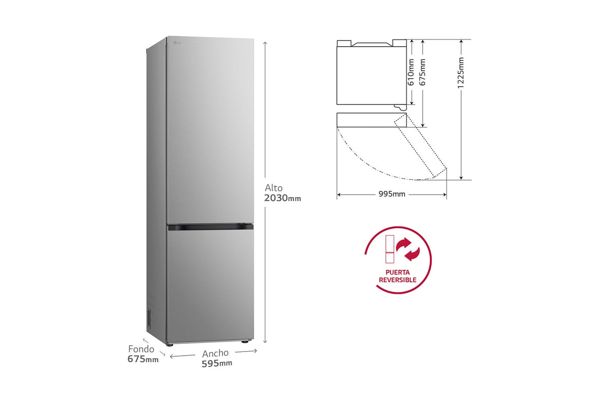 LG GBV5240APY – detalle interior del frigorífico