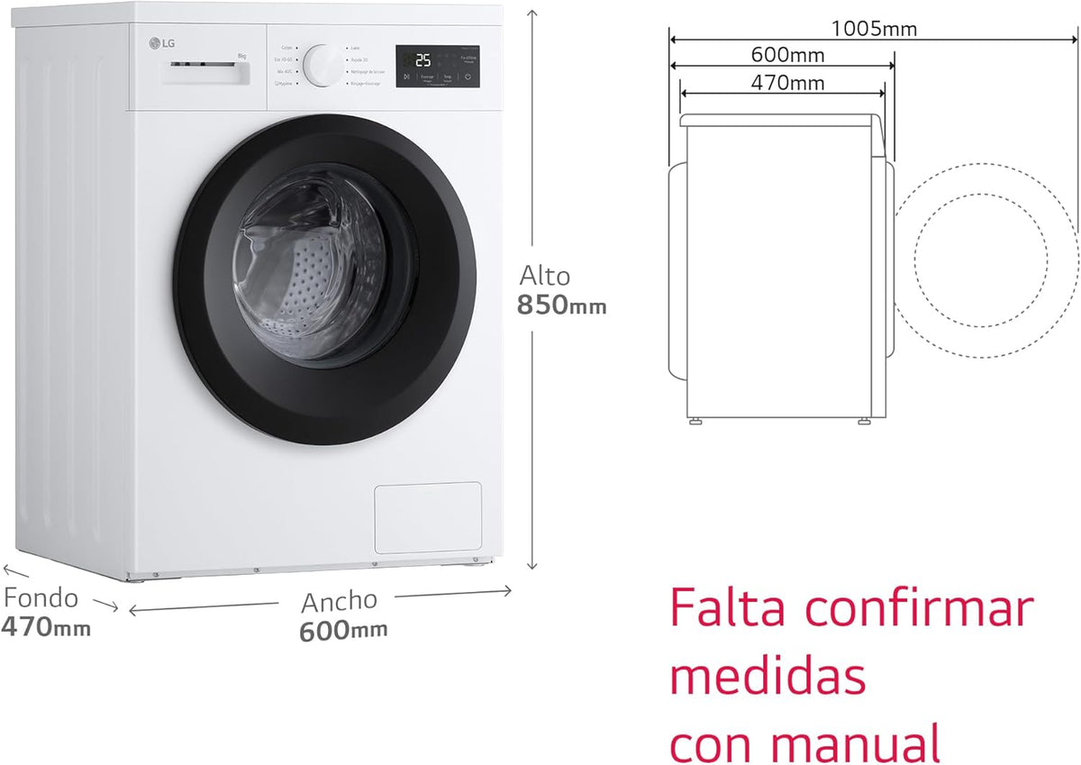 LVD. LG F4A10S8NWK 8K 1400R INV TAPA EXTRA.FONDO47