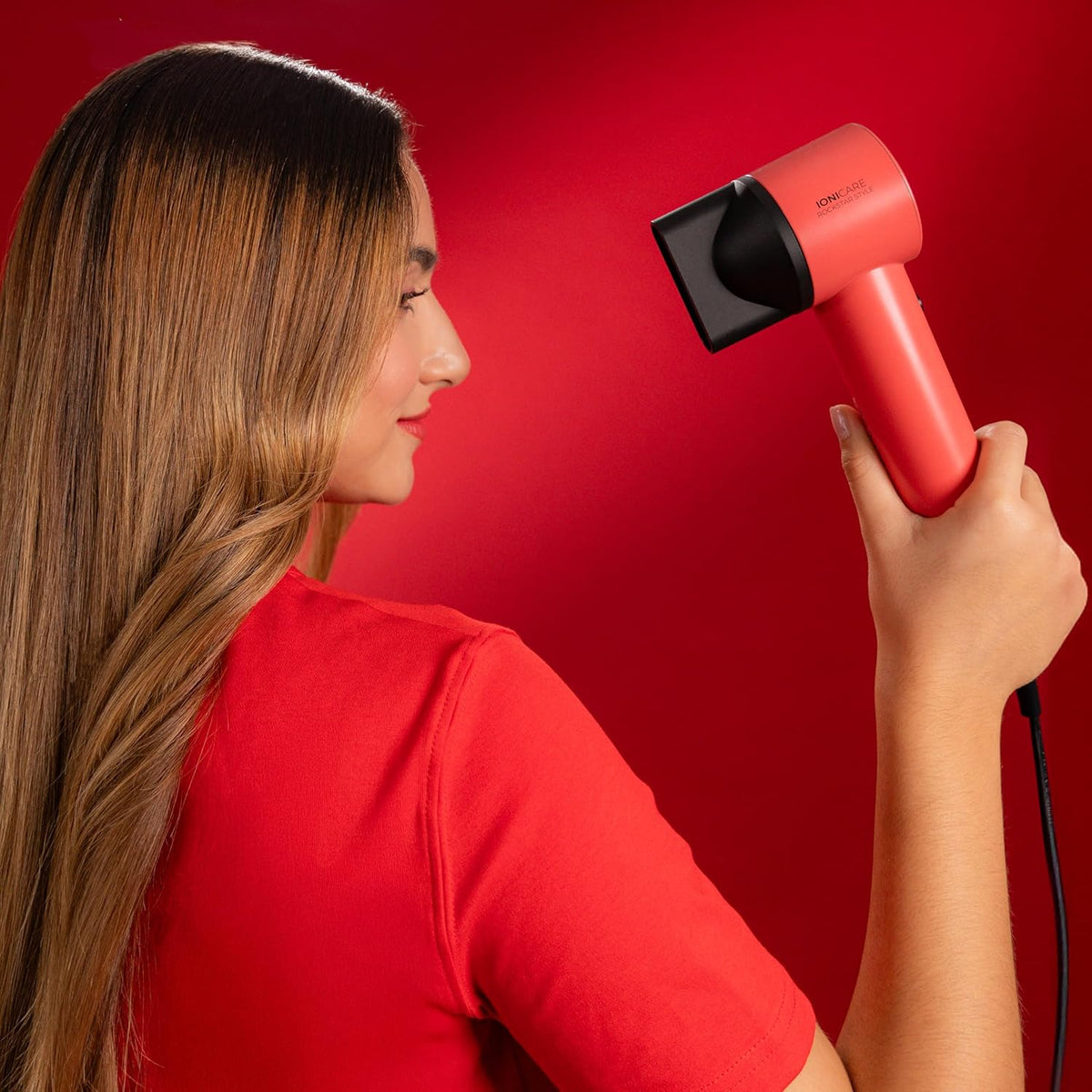 SECADOR CECOTEC IONICARE ROCKSTAR STYLE RED 100839