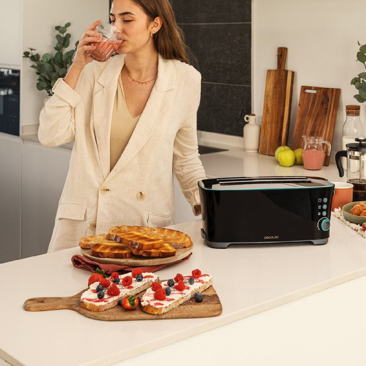 TOST. CECOTEC TOAST&TASTE 2R LARGO NEGRO 2180