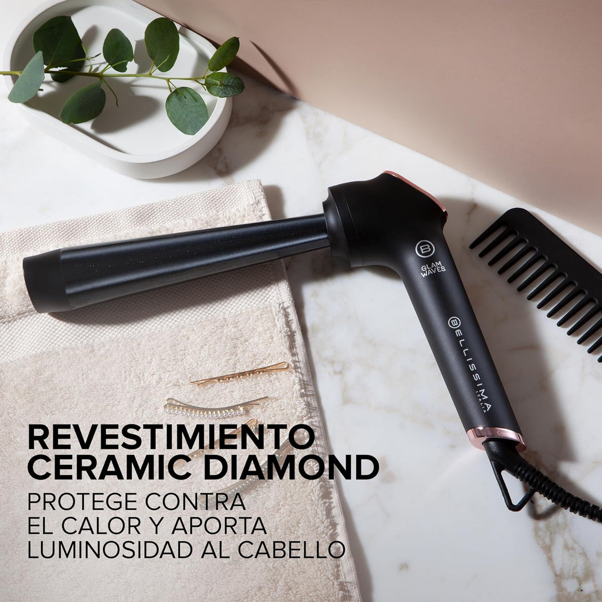 RIZADOR BELLISSIMA GLAM WAVESCONICA CERAMICA QUERA